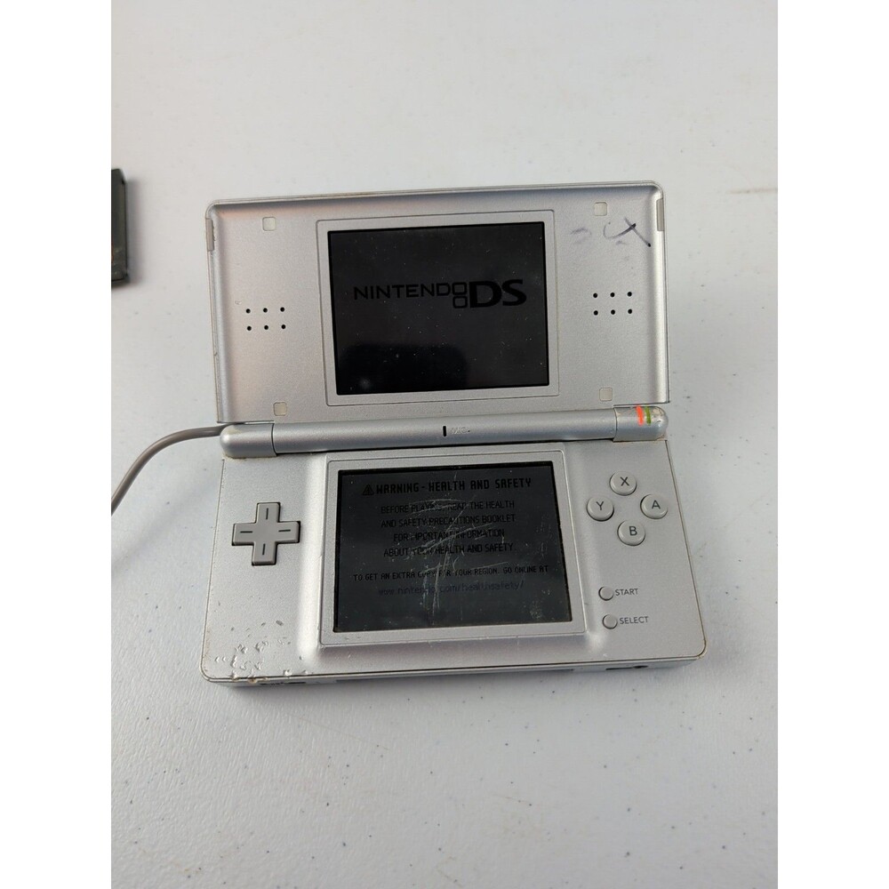 Nintendo DS Lite Silver Console (No Stylus) Tested Working